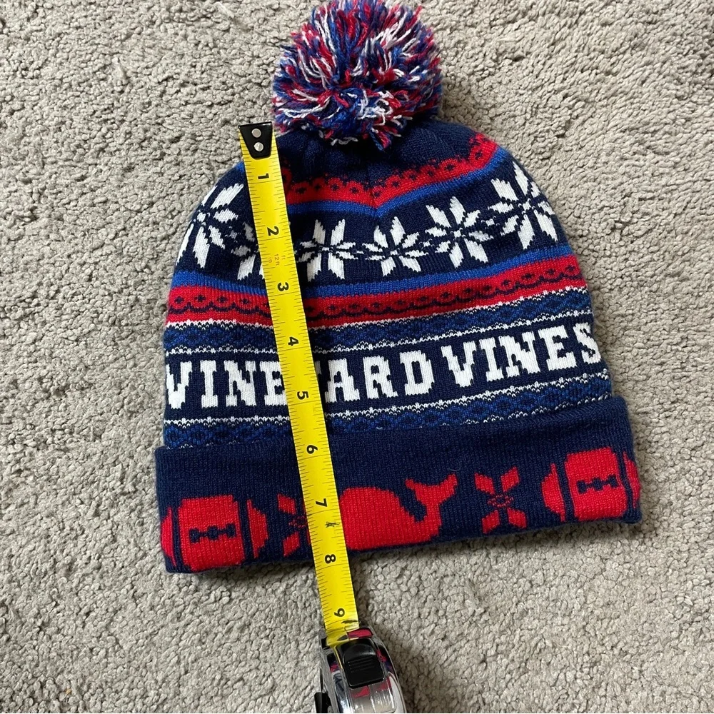 Vineyard‎ Vines Tailgate Pom Pom Knit Beanie unisex one size